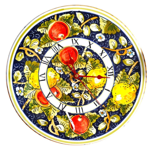 bemalte Wanduhr